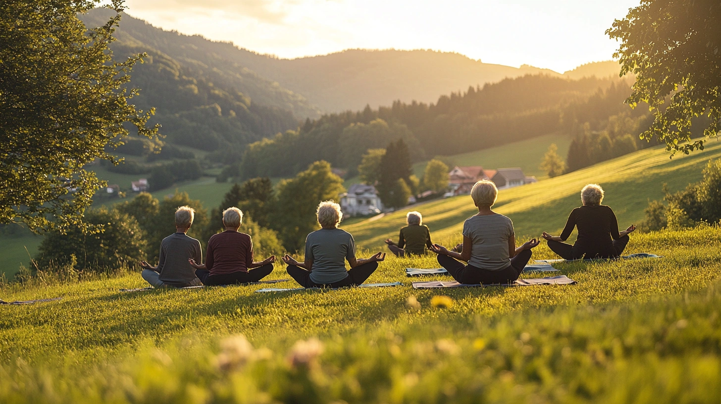 Йога-ретрит на природі для пенсіонерів