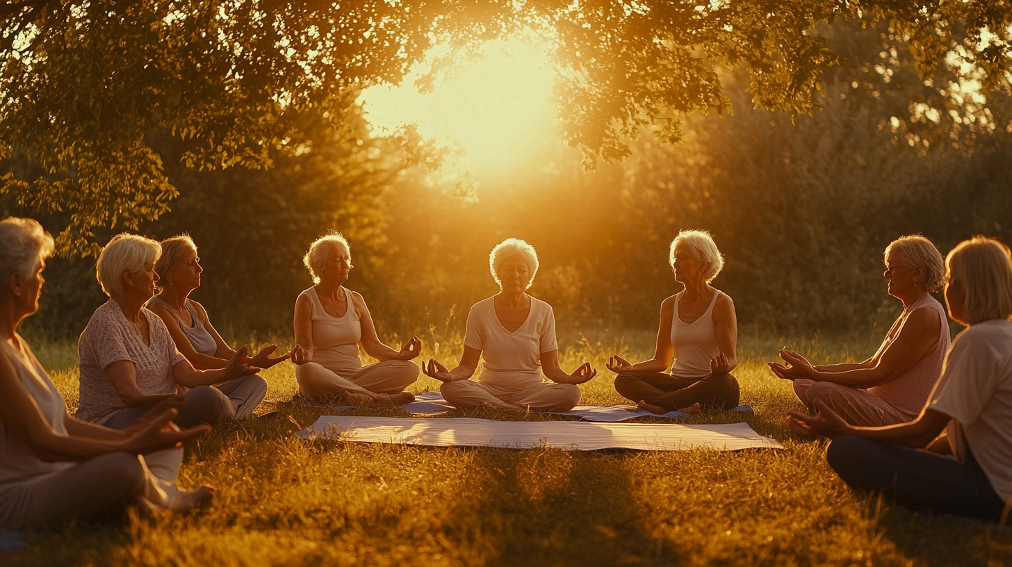 Групова медитація на свіжому повітрі